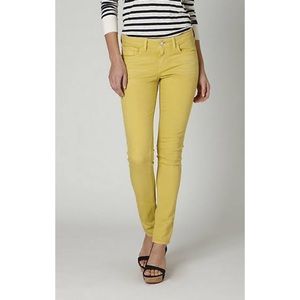 Anthropologie Pilcro and the Letterpress chartreuse skinny jeans